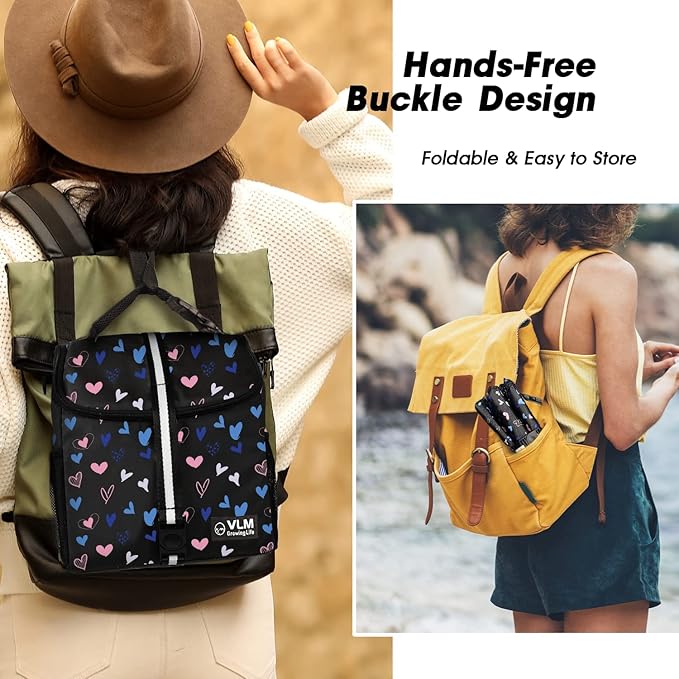 VLM Lunch Box for Women, Insulated Lunch Bag Women with Adjustable Shoulder Strap, Cute Lunch Tote Bag for Work,Picnic,Camping