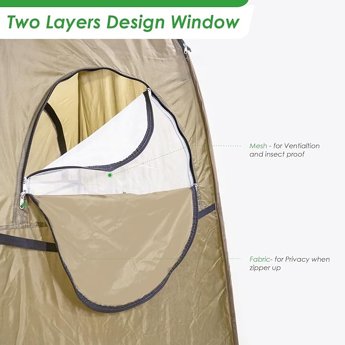 Portable Privacy Tent - Pop Up Shower & Changing Room for Outdoor Camping
