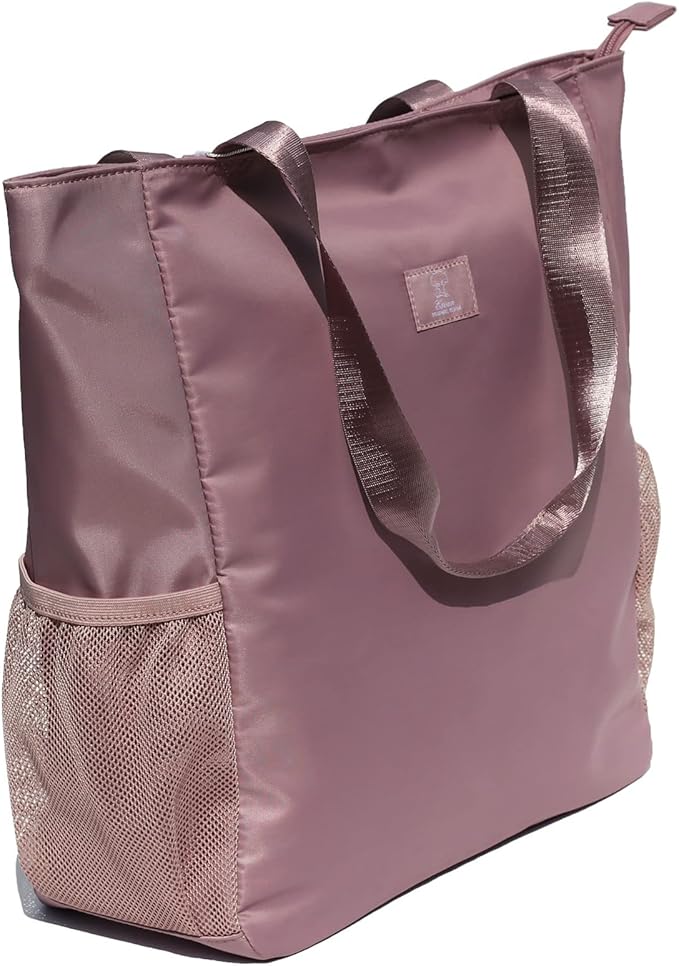 ESVAN Original Floral Water Resistant Large Tote Bag Shoulder Bag for Gym Beach Travel Daily Bags Upgraded