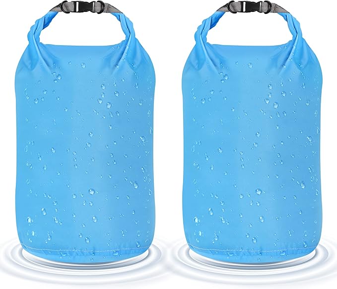 Desoto Waterproof Dry Bag 2 packs, 2L/5L/10L/20L/40L/70L Dry Sack Lightweight Portable, Dry Storage Bag to Keep Gear Dry Clean for Kayaking, Gym, Hiking, Swimming, Camping