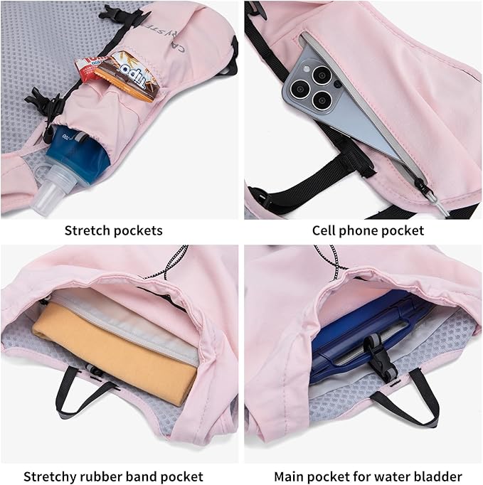 Running Backpack,Rave Water Backpack,Kids Hydration Backpack，Water Vest for Running Women，