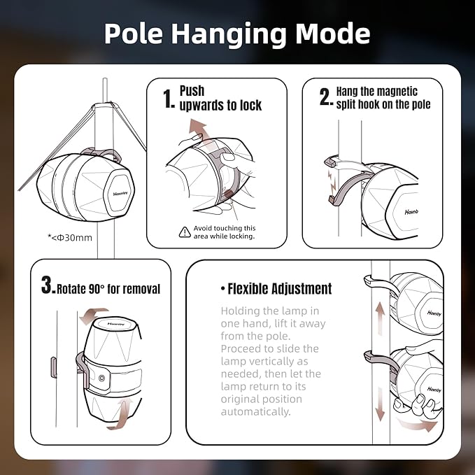 Twist Light LED Ambient Lighting with Hook, 520 Lumens 3 Colors Adjustable Mood Lighting Present Light Rechargeable Lantern for Bedroom Decor, Camping, Party, Travel, Home Essentials