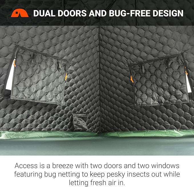 Crua Culla Maxx Temperature Regulating Inner Camping Tent – Interior Pop Up Tent Insulation Liner, Offers Blackout Coverage & Noise-Cancellation, Ideal for All Seasons