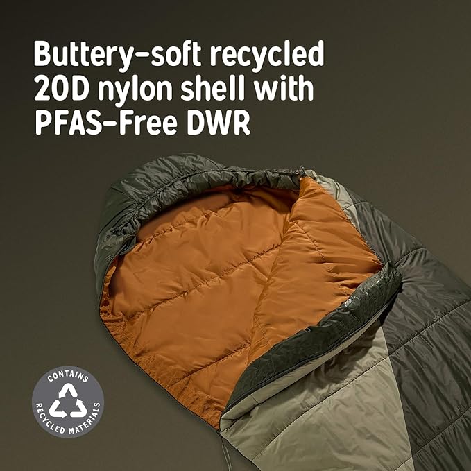 Kelty Cosmic Synthetic Fill 40 Degree Backpacking Sleeping Bag with Compression Straps, Compact and Lightweight, 2022