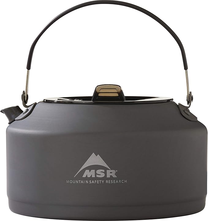 MSR Pika Hard-Anodized Aluminum Camping Teapot, Black