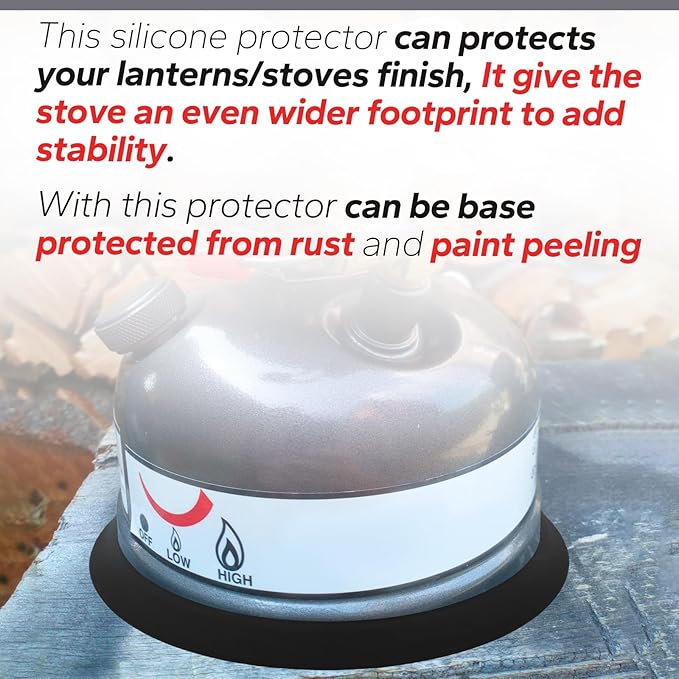 Camping Kerosene Lamp Silicone Base Suitable for Coleman Lanterns Models 200, 242, 335, 321, 502, 533, Protects Against Scratches and Enhances Stability（Black）