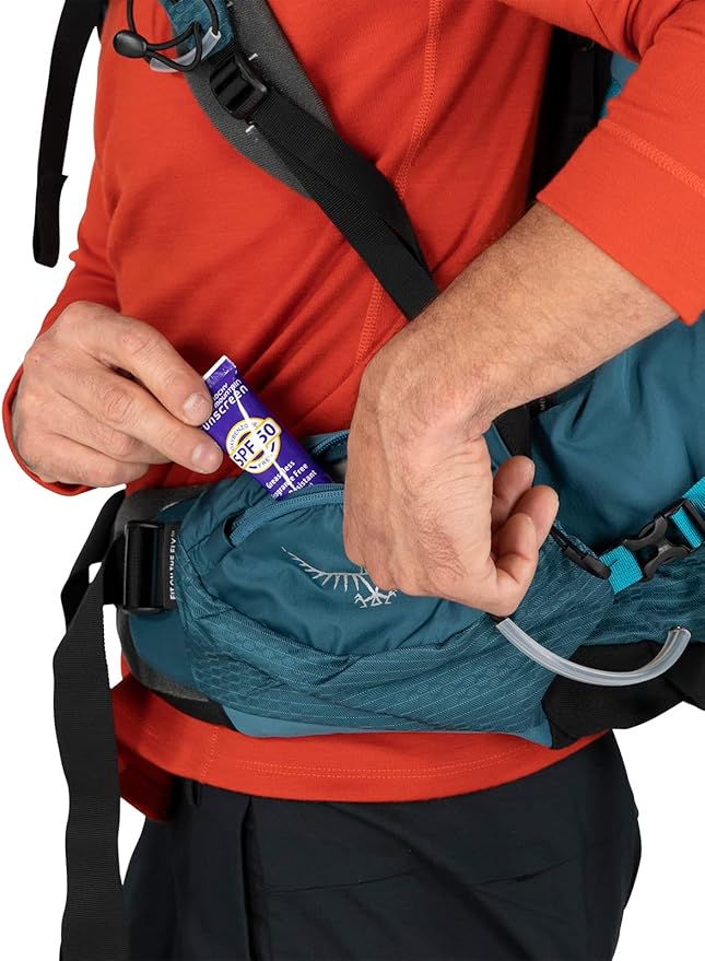 Osprey Atmos AG 65L Men's Backpacking Backpack, Venturi Blue, L/XL