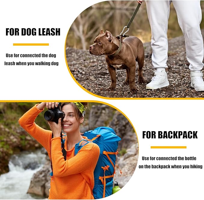 200PCS Spring Snap Hook Carabiner, 3/16" Galvanized Steel Snap Clip Hook, 2" Heavy Duty Quick Link Clip Keychain, 220LBS Holding Capacity Carabiner Clip for Camping Gym Outdoor, Door Leash & Harness