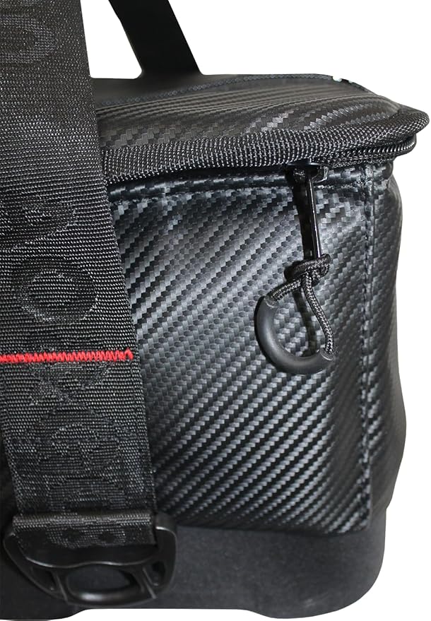 AO Coolers Stow N' Go Soft Cooler, Low-Profile, Leakproof with High-Density Insulation, Holds Ice for 24 Hours, HD Foam Bottom, Carbon Black, 18 Pack