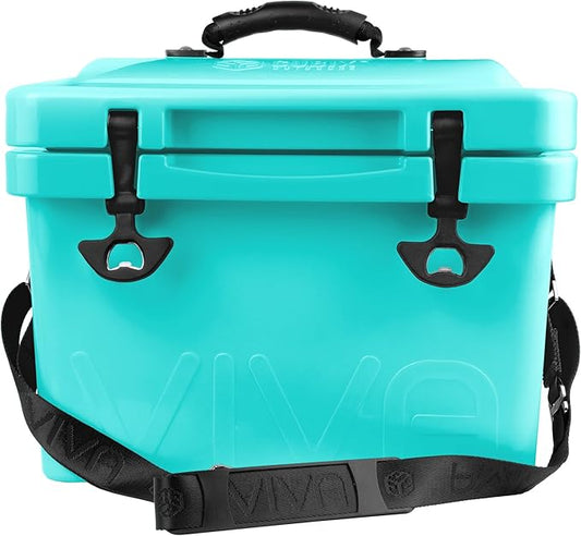 Viva 14QT On-The-Go Personal Portable Hard Cooler Ice Chest | Everyday, Beach, Sports, Gatherings, Groceries/Market