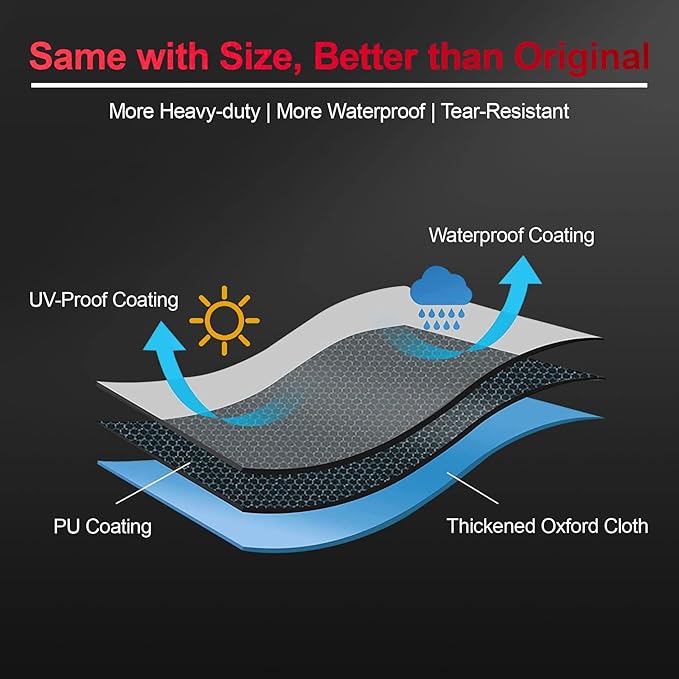 Comnova Grill Cover 59 Inch - 600D Premium BBQ Cover for Weber 24 Inch SmokeFire Wood Pellet Grill (EX4), Outdoor Smoke Fire Cover for Weber Grill Heavy-Duty and Waterproof (Black)