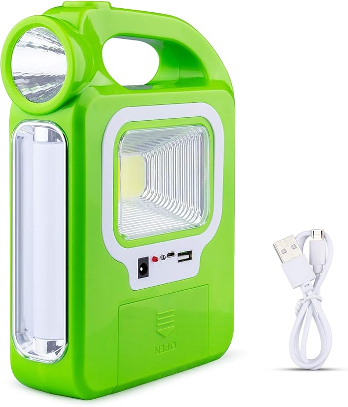 Solar Lantern Camping Essentials Accessories Lights, Rechargeable LED Flashlight for Power Outages, Tent Lights for Emergency, Hurricane, Survival Kits, Operated Lamp, Charging for Device