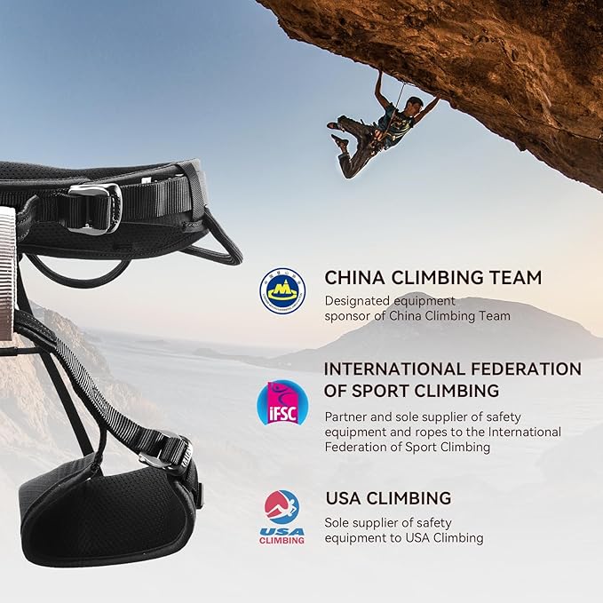 KAILAS B3 Rock Climbing Harness Men Adjustable Roofing Harness Indoor Climbing Rappelling Harness Women Protect Durable