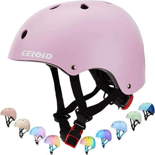 Kids Bike Helmet,Toddler Skateboard Helmets for Ages 2-3-5-8-14 Years Boys Girls，Adjustable Multi-Sport Bicycle Skateboarding Football Roller Skating Scooter Rollerblade Balance Bike Helmet
