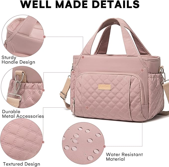 Artelaris Lunch Bag for Women,Insulated Lunch Bag for Work, Large Leakproof Cooler Purse with Side Pockets & Removable Shoulder Strap Women's for Beach Cute Lunch Bags