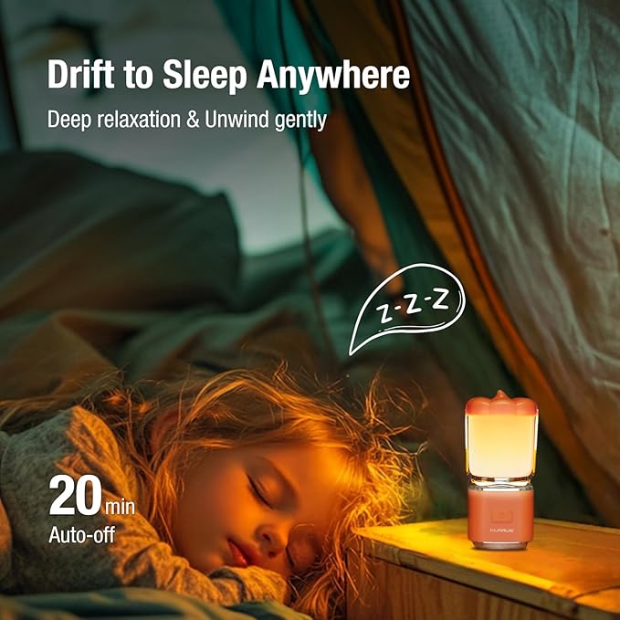 KLARUS CL8 Small Camping Lantern & Light, Pumpkin Pocket Rechargeable Camping Flash Light Tent Light, Hanging Hook, USB-C Port, IPX5 Waterproof