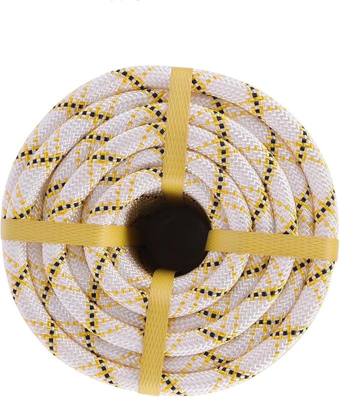 Arborist Rope Climbing Rope（1/2 Inch x 150ft） 48 Strands Bull Rope for Construction Climbing Swing Sailing