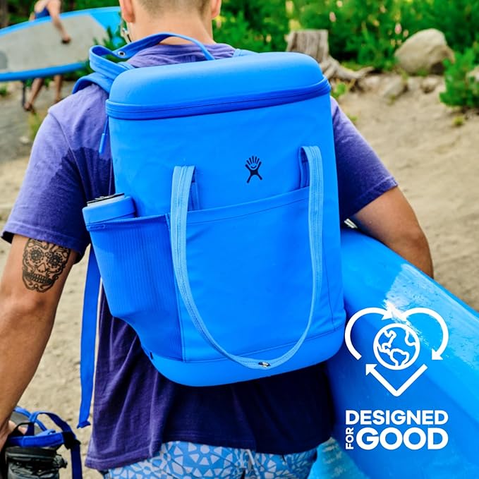 Hydro Flask Cooler Backpack for Beach, Beverages and Travel - Insulated Soft Lunch Bag - 20 L Capacity in Trillium Pink