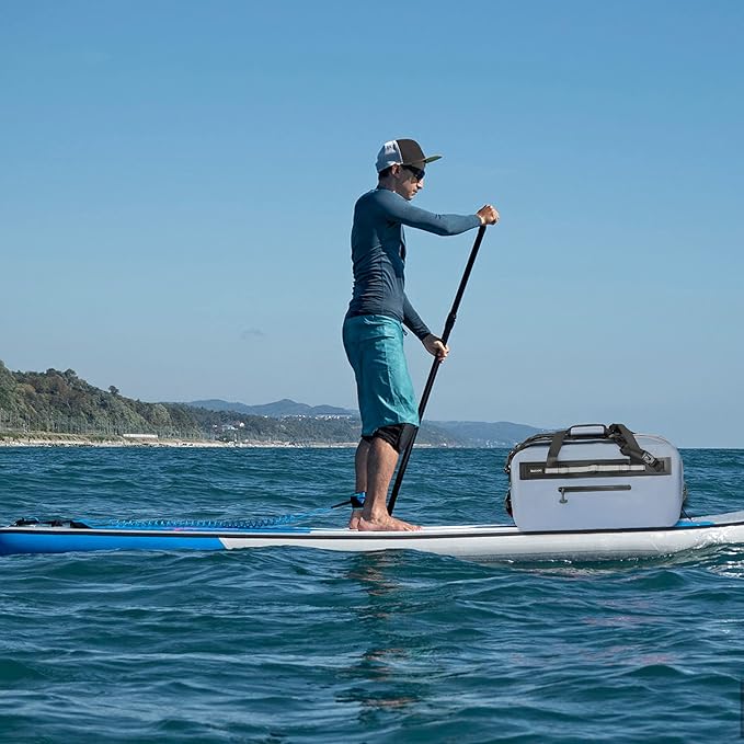 50L Waterproof Dry Duffle Bag Dry Backpack 840D TPU Heavy Duty Dry Bag,Rubber Airtight Zipper, for Kayaking,Boating,Motorcycling,Camping,Rafting,Surfing, Swimming,Fishing,Beach Vacation,Blue