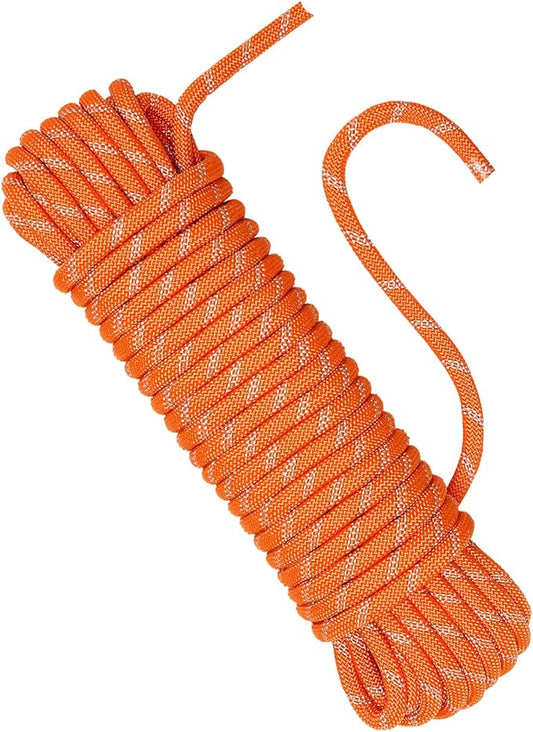 Multi-Purpose Climbing Rope - 8/10/12mm x 5/10/20/30m, Ideal for Rappelling, Boating, Tree Swing, and Sailing