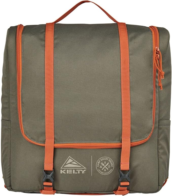Kelty Camp Galley Deluxe – Camp Kitchen Organization Kit, Deep Pockets, Paper Towel Holder, Zippered Compartments for Outdoor Cooking Essentials