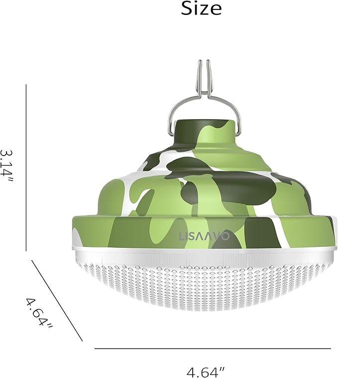 Rechargeable Camping Light 5200mAh Camping Lights and Lanterns Rechar Tent Light Night Market Lights for Tent,Camo
