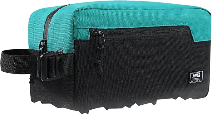 MIER Freezable Snack Bags Small Frozen Mini Cooler Lunch Bag Freezer Insulated Pouch for Kids Adults Work School Travel On-the-go, Blue/Black