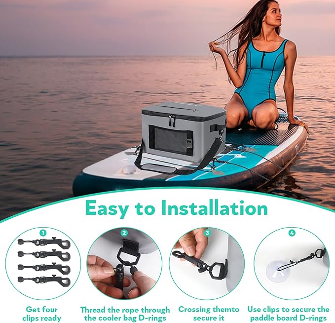 Paddle Board Cooler Bag for Paddleboarding, Kayaking - Secure, Spacious and Functional for Outdoor Water Adventures