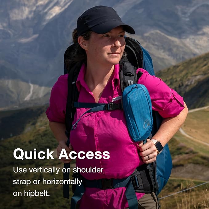 Osprey Zippered Pack Pocket, Black