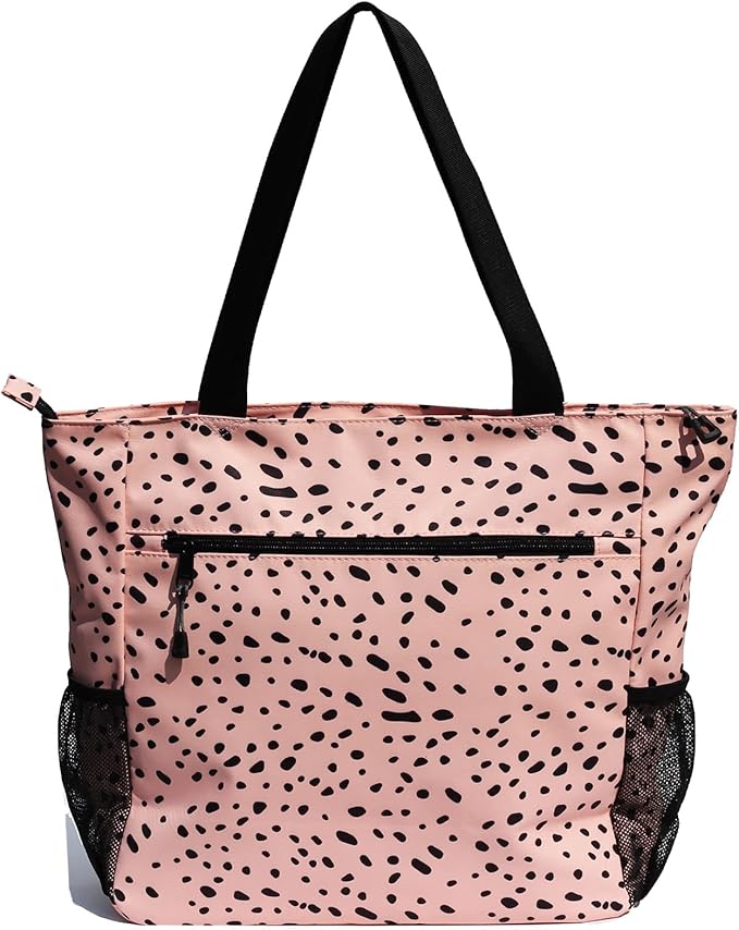 ESVAN Original Floral Water Resistant Large Tote Bag Shoulder Bag for Gym Beach Travel Daily Bags Upgraded