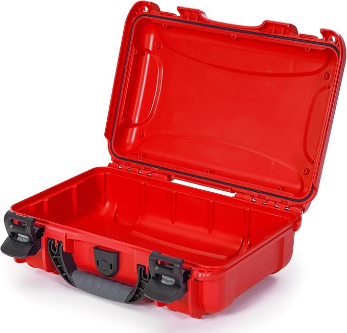 NANUK 909 Waterproof First Aid Box Empty – Durable, Medical First Aid Organizer Case, IP67-Rated, Dustproof, Impact-Resistant, and Floats (7.4" x 4.9" x 3.1") – Red