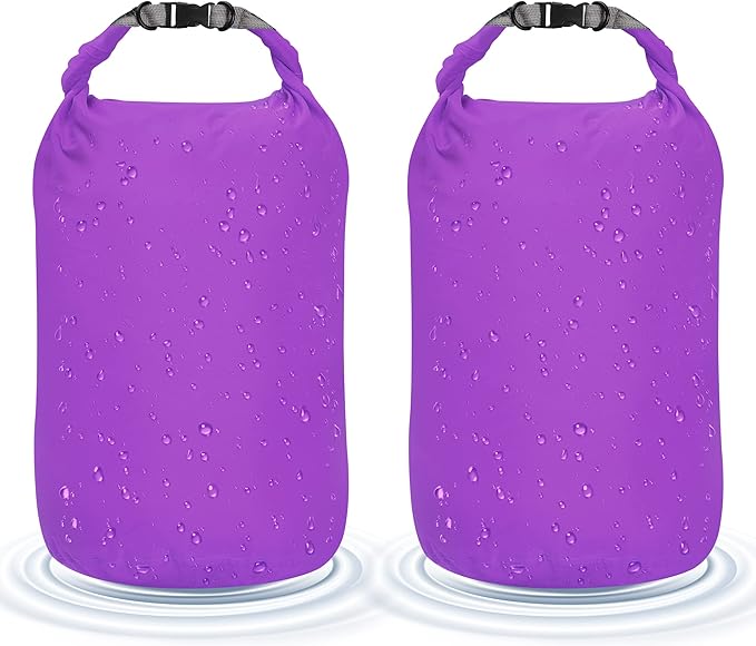 Desoto Waterproof Dry Bag 2 packs, 2L/5L/10L/20L/40L/70L Dry Sack Lightweight Portable, Dry Storage Bag to Keep Gear Dry Clean for Kayaking, Gym, Hiking, Swimming, Camping