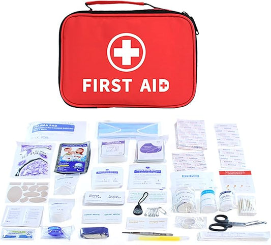 First Aid Kit, 191 Pcs Emergency Waterproof Box Kits for Travel, Camping, Household, Hiking, Office and Outdoors (191 pcs)