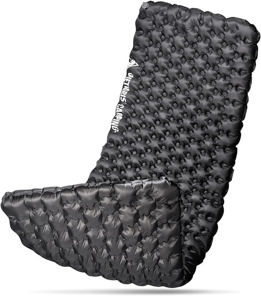 OneTigris Obsidian Ultralight Sleeping Pad, 5.2R Insulated, Inflatable Camping Backpacking Sleeping Mat Weighs 2.05lb, 74.4" x 24.8"