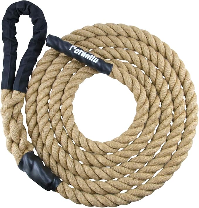 Perantlb Outdoor Climbing Rope for Fitness and Strength Training, Workout Gym Climbing Rope, 1.5'' in Diameter, Length Available: 8,10, 15, 20, 25, 30,40, 50 Feet…