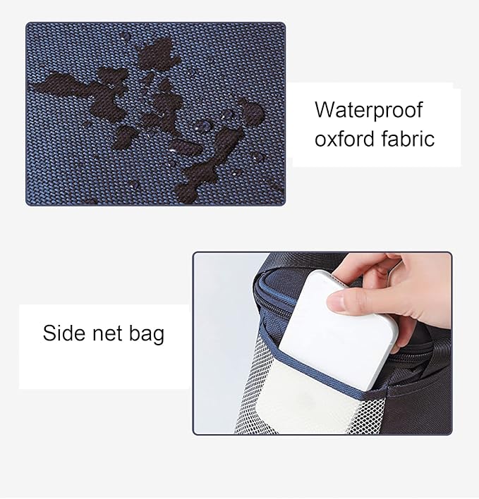 Yansanido 6L Thickened Black Reusable Insulated Lunch Bag for Women and Men Travel Picnic and Lunch Box (Small, Black)