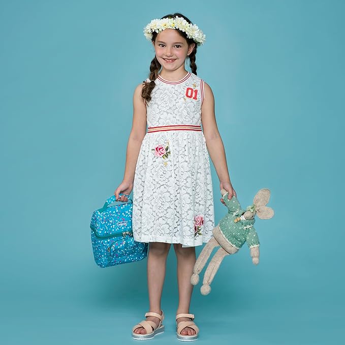 J World Corey Kids Lunch Bag. Insulated Lunch-Box for Girls, Women, Mint Leopard