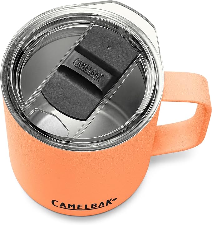 CamelBak Horizon 12oz Camp Mug - Insulated Stainless Steel - Tri-Mode Lid - Desert Sunrise