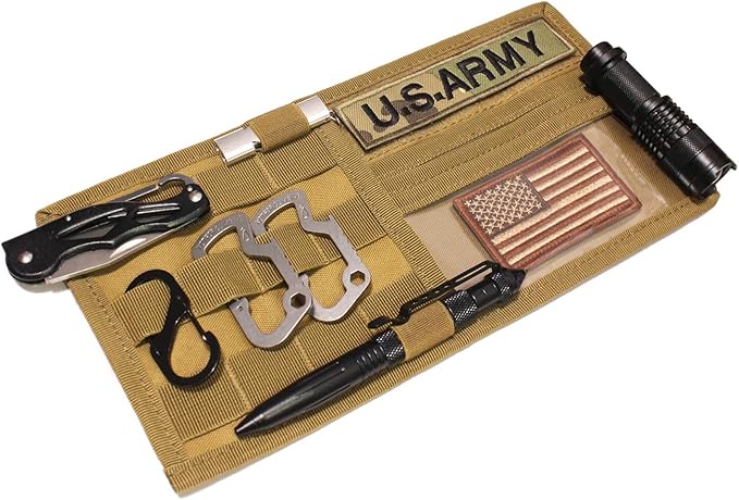 WYNEX Molle Visor Panel Organizer, Tactical Car Sun Visor Cover Molle Webbing Compatible Vehicle Visor Storage Holder Pouch