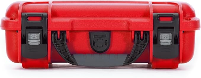 NANUK 909 Waterproof First Aid Box Empty – Durable, Medical First Aid Organizer Case, IP67-Rated, Dustproof, Impact-Resistant, and Floats (7.4" x 4.9" x 3.1") – Red