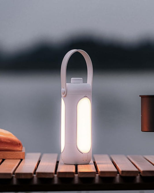 Camping Lantern, Portable Outdoor Light Folding Flashlight Large Capacity Emergency Power Supply Rechargeable Light for Backpacking, Hiking, Fishing, Emergency, Hurricane