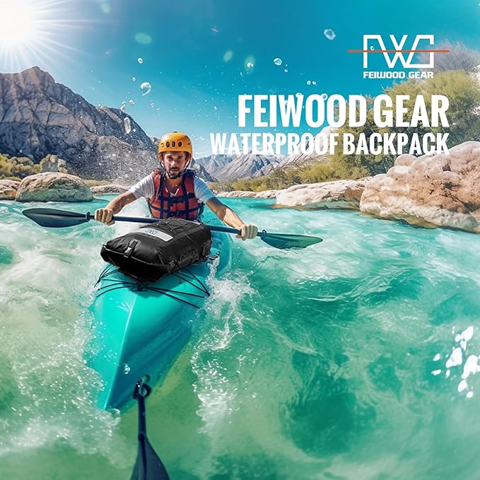 Dry Bag Backpack, 40L Floating Waterproof Backpack Roll-Top Closure for Kayaking, Boating, Hiking, Camping