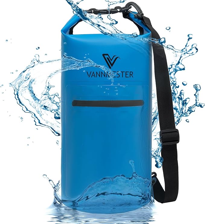 Floating Waterproof Bag Small Dry Backpack Sand Bag Anchor Waterproof Backpack for Travel Beach Vacation Hiking Camping (Blue)