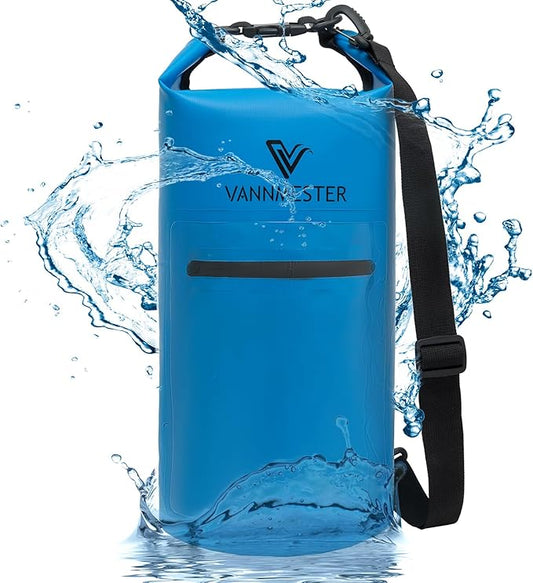 Floating Waterproof Bag Small Dry Backpack Sand Bag Anchor Waterproof Backpack for Travel Beach Vacation Hiking Camping (Blue)