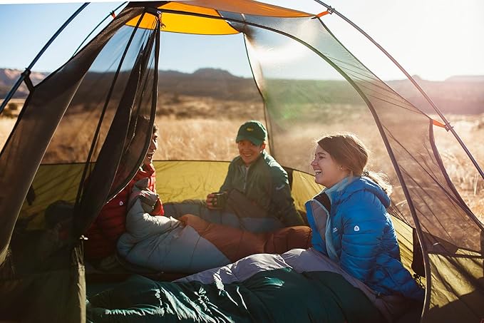 Kelty Cosmic Synthetic Fill 20 Degree Backpacking Sleeping Bag – Compression Straps, Stuff Sack Included