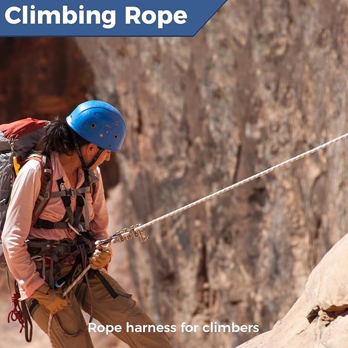 1/2 Inch 200ft Double Braided Polyester Arborist Rope, Heavy Duty Nylon Rope for Anchor, Tree Work, Cargo, Pulling, Sailing(Black)