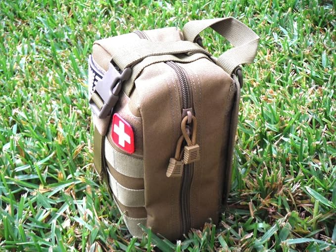 Galaxy 251 Pcs First Aid Kits for Survival Emergency Trauma Military Combat Tactical Medical Hunting Camping Hiking IFAK EMT Bag (Khaki)