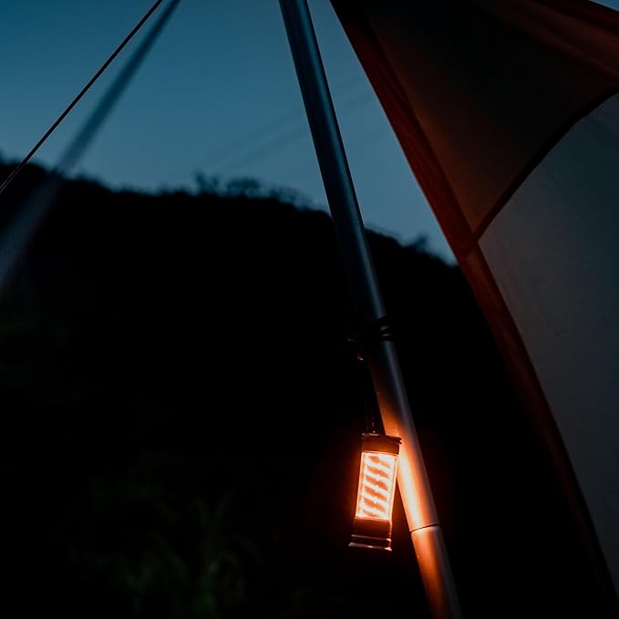 Barebones Edison Light Stick – Brass, USB Rechargeable LED Lantern and Flashlight with 7 Modes, 40+ Hour Run Time, Camping Essentials with Magnetic Base