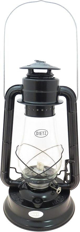 Hurricane Lantern Blizzard Oil Burning Lantern (Black)"