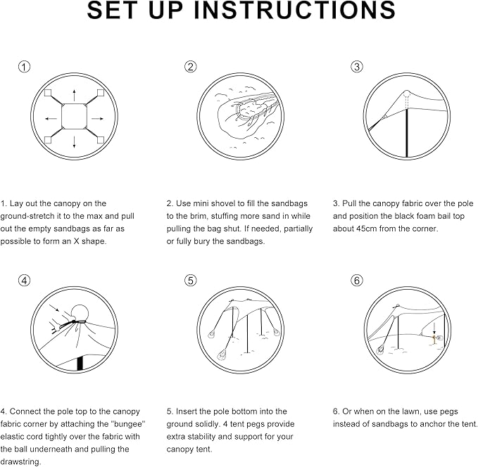 Beach Tent, UPF 50+ Beach Canopy Sun Shade, Portable 10×10 FT Large Pop-Up Beach Tent Sun Shelter with Sand Anchors, Ground Pegs, Easy Setup for Beach, Camping, Park, and Backyard Fun - Sunflower